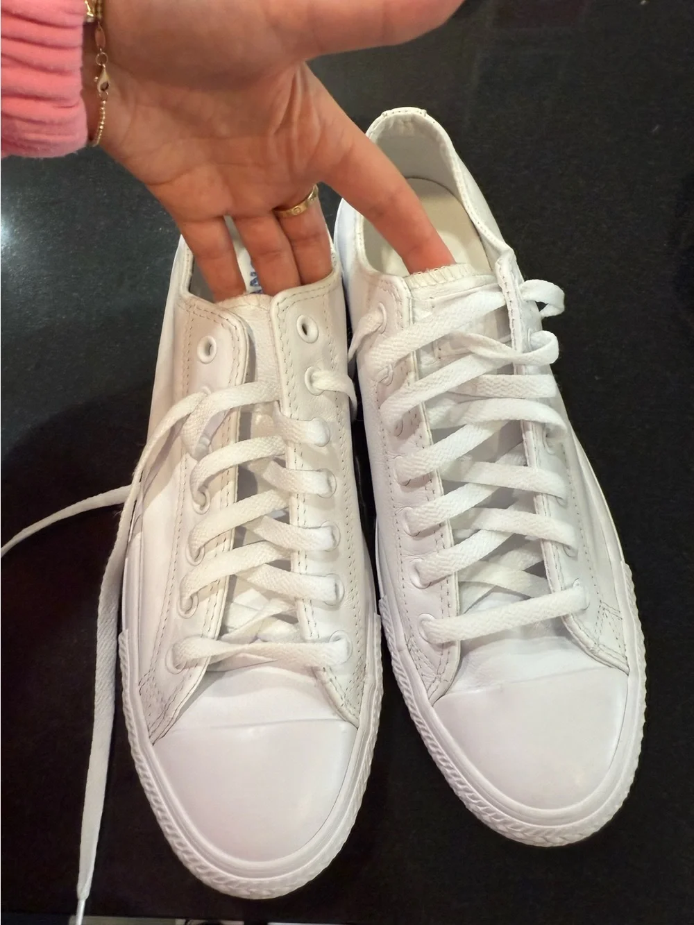 Vans All-White Low Top Canvas Sneakers